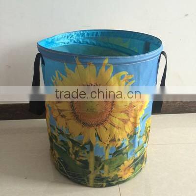 2016 eco-friendly 600D polyester printing garden waste bag