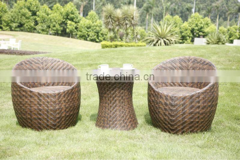 Outdoor Rattan Furniture Cozy Garden Wicker Coffee Table And Chair