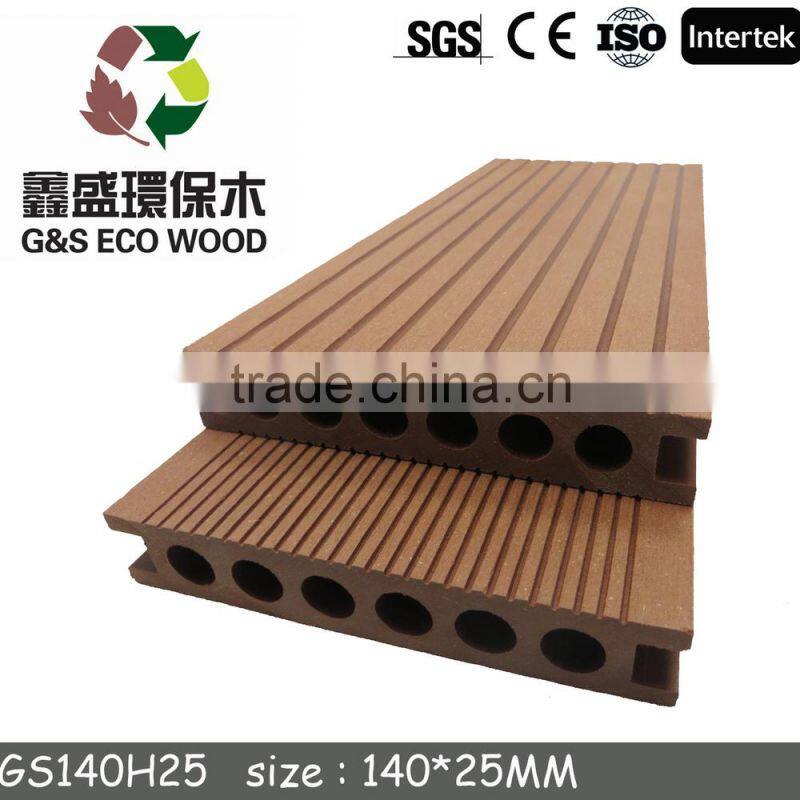 outdoor decking wpc/wood and plastic composite decking/engineering flooring