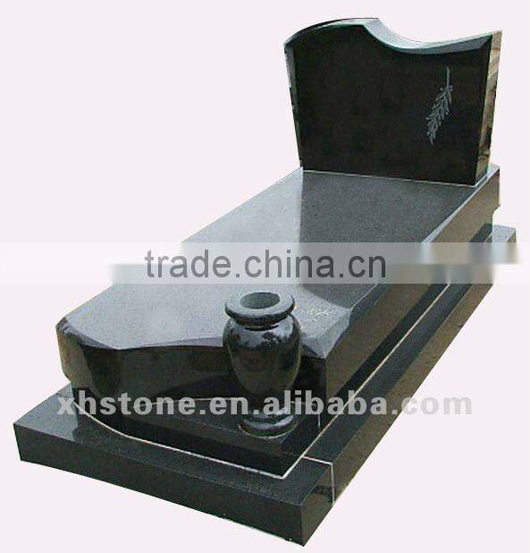 2014 New Style Natural Stone Funerary Grave Markers Gravestone Flower (24 years factory)