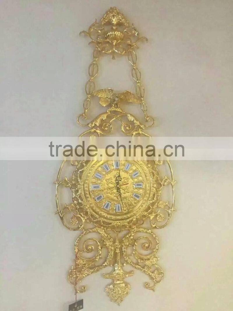 Italian Rococo Style Hanging Wall Clock, Antique Luxury Design Wall Clock