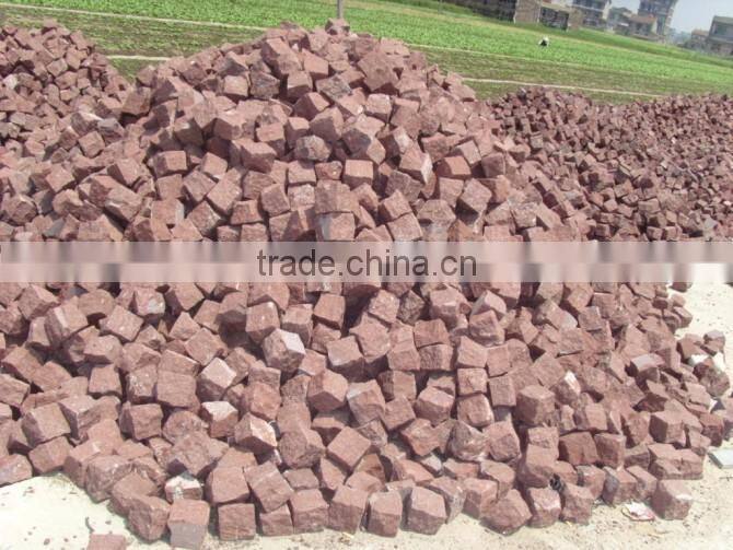 China small granite block cobble stone in paving stone