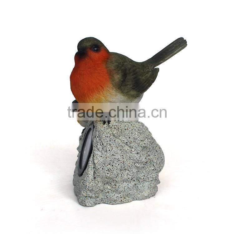 Artificial solar powered garden ornaments