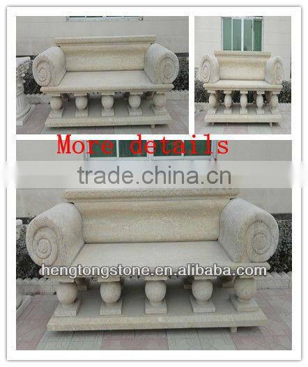 Decorative Garden Granite Bench For Sale