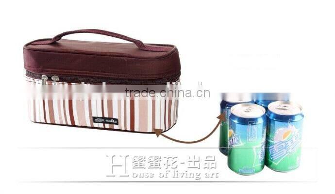 Hot Sale Lovely Waterproof Travel 3.1L Picnic Lunch bag Snack Tote Small Rectangle Isothermic Cooler Handbag