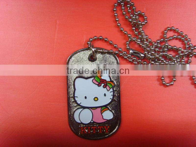 Custom Metal dog tag with logo Debossed