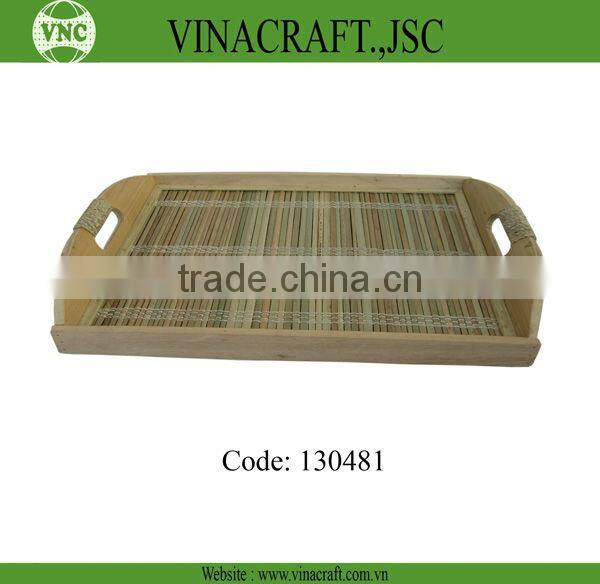 Cheap brown bamboo tray