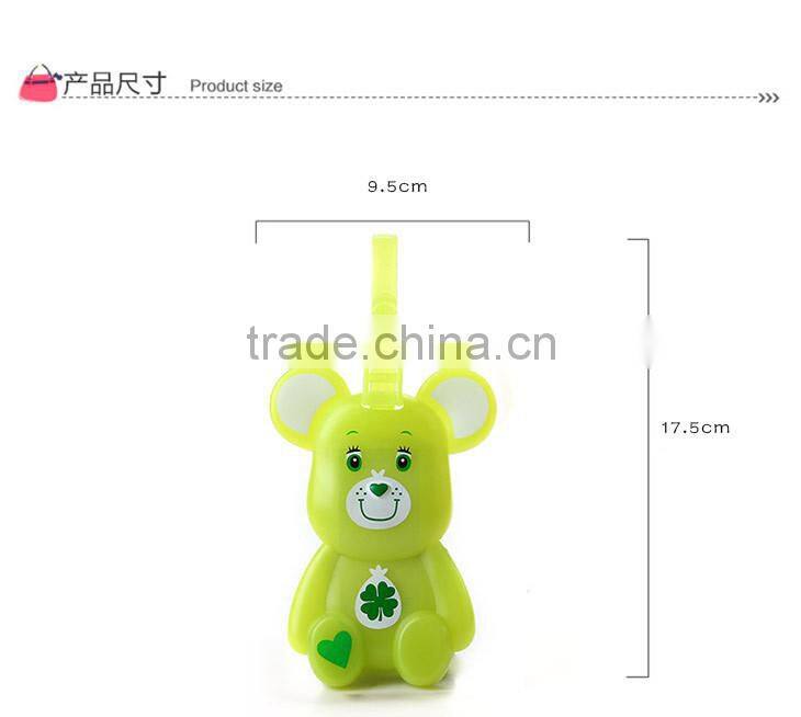 N146 factory supplier high quality hot sale cute cartoon custom brown bear shape luggage tag