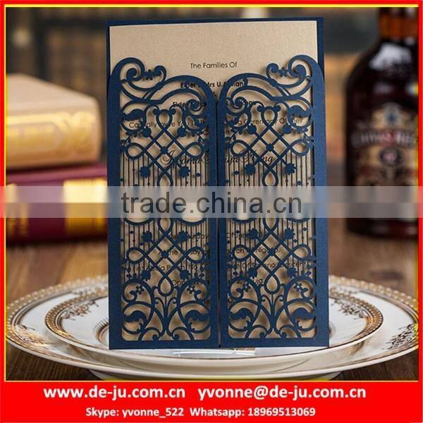 Chinese Red White Custom Wedding Card Invitation