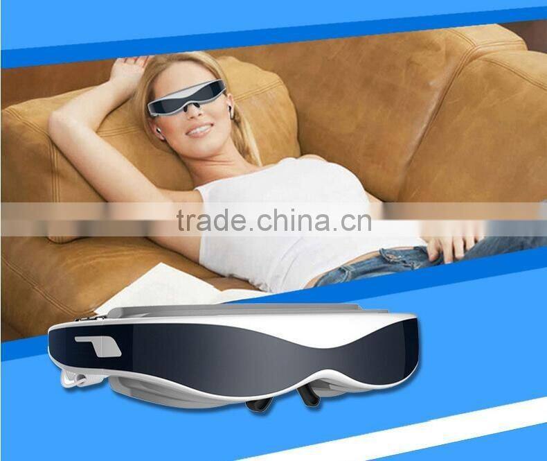 Newest 3D video glasses super hd 1080P VR glasses HD 3d plug card video player