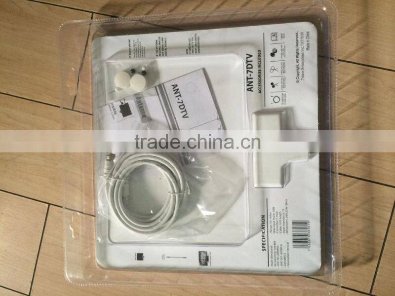 HDTV Super Thin Digital Indoor TV Antenna 35+ Miles Indoor UHF/VHF Antenna For USA, Mexico, Canada ATSC TV Antenna Factory Price