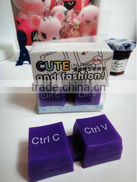 Supply fashion plastic cute contact lens box