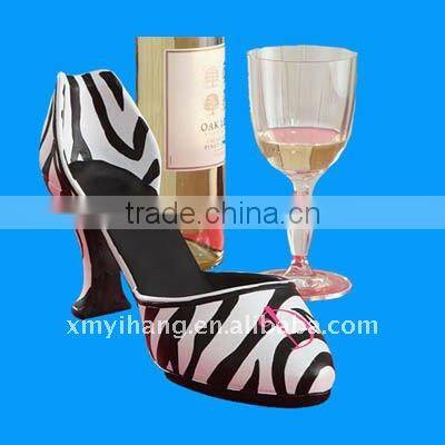 2014 new fashion polyresin floral splash high heel shoe