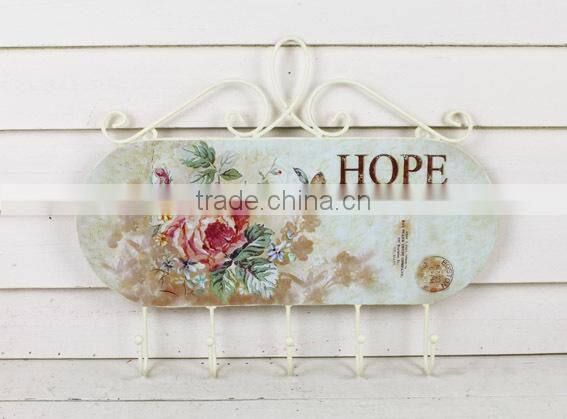 Metal hanging small decorative hook for home decoration