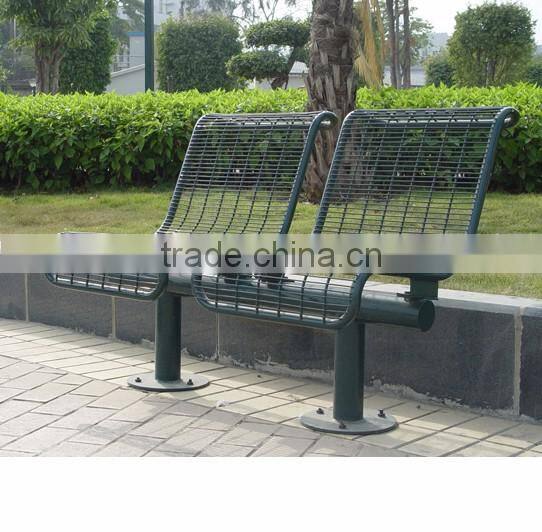 steel outdoor public seating