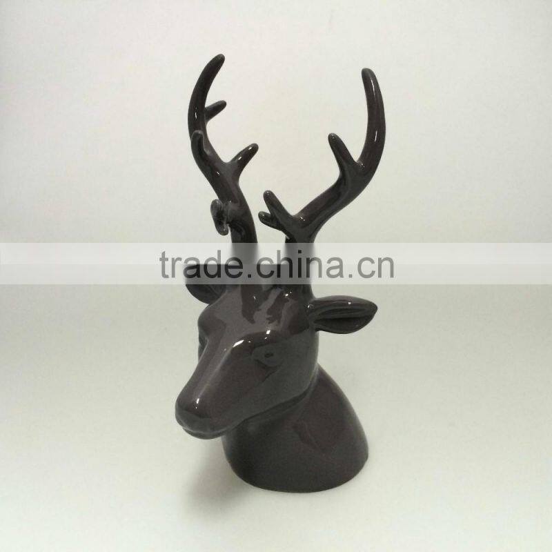 Cheap price Ceramic Deer Head for home decoration