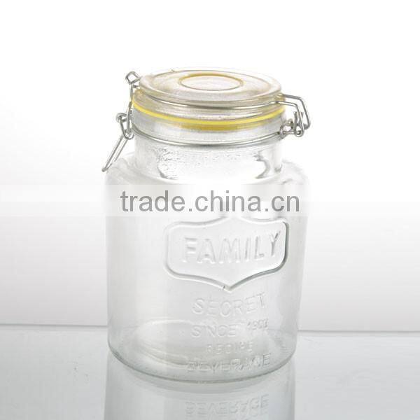 80oz pumpkin glass large honey food storage jars empty preserving jar set