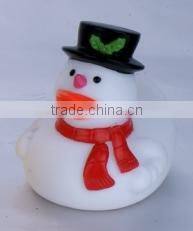 Christmas BPA free PVC kids bath swimming Santa duck