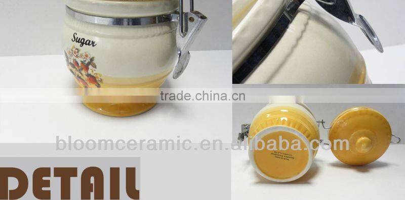 Porcelain canister jar for wholesale