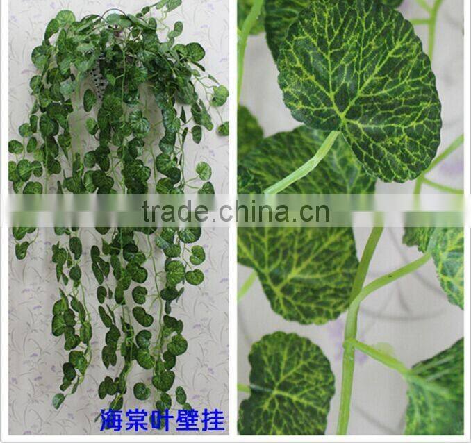 silk hanging vines for decoration,popular interior hanging plastic vines