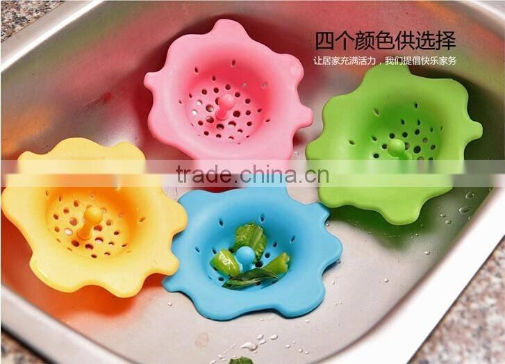 Flower design kitchen/bathroom sink strainer
