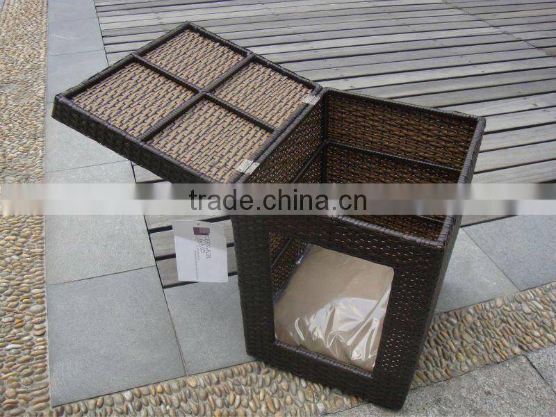 Rattan cat bed