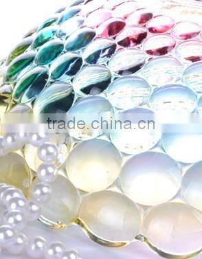 Colorful glass fruit bowl/ article glass plate/ new design colored fruit/ salad candy dish BHL-P1