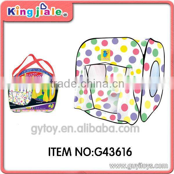 beatiful girl play tent