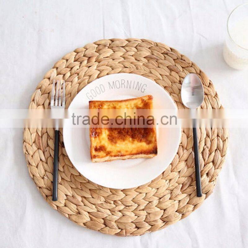 Round Water Hyacinth Dinner Pad Mat Placemat Tablemat for wedding