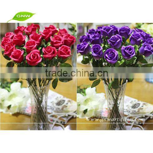 FLS09 GNW black rose flower decoration for wedding artificial flower china