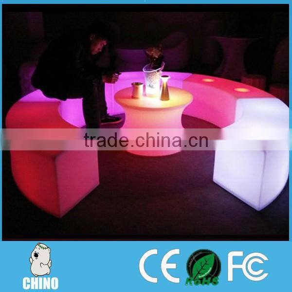 Combinated LED Stool Bench Cube LED Bench Chair
