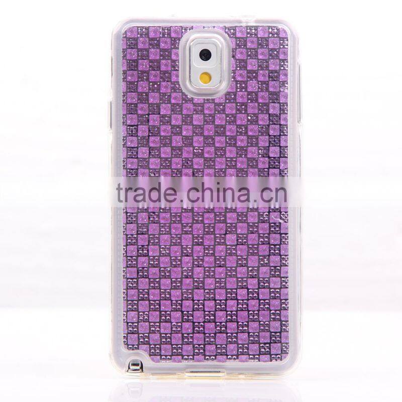TPU new design diamond stone phone case for Samsung NOTE 3