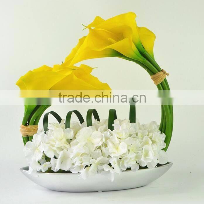 BISINI round flower box art resin craft artificial flower home decor(BG11-M034)