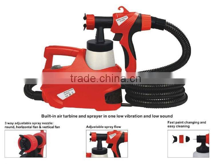 500W 700ml HVLP Floor Based Power Airless Paint Sprayer Portable Electric Spray Paint Gun GW8177