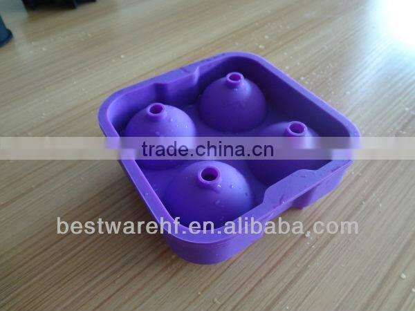 6 cups FDA silicone ice ball mold maker in Shenzhen Guangdong China