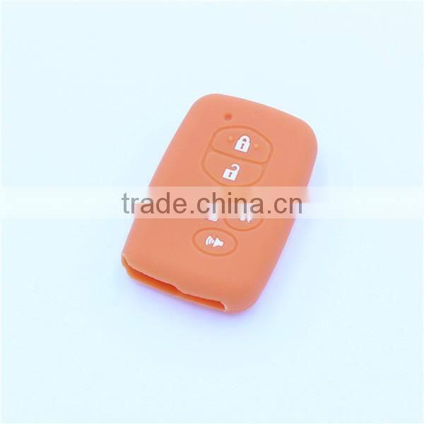 5 buttons silicone car key shell jacket for toyota