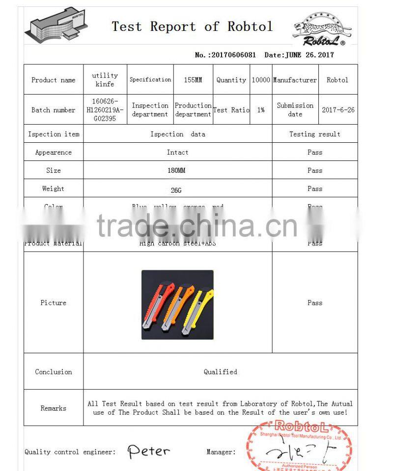 utility knife retractable blade box cutter art knives snap off lock razor blade plastic shell