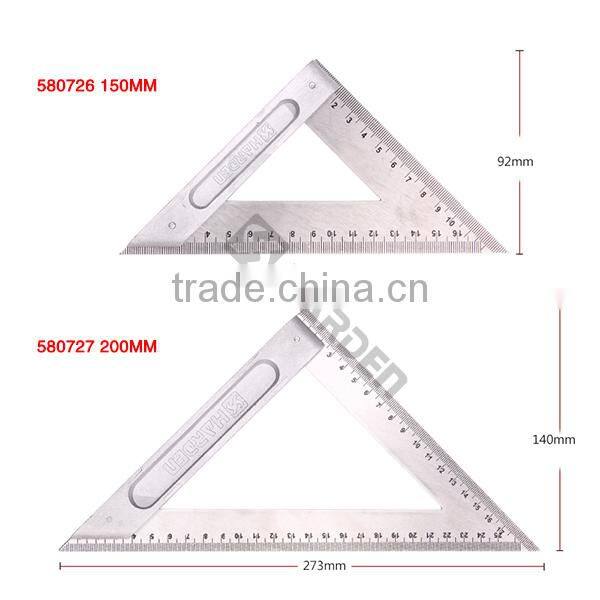 Professional 200mm Stainless steel Triangle Square