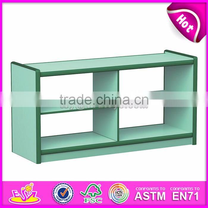 Wholesale cheap children furniture shelf wood hollow cabinets W08C191