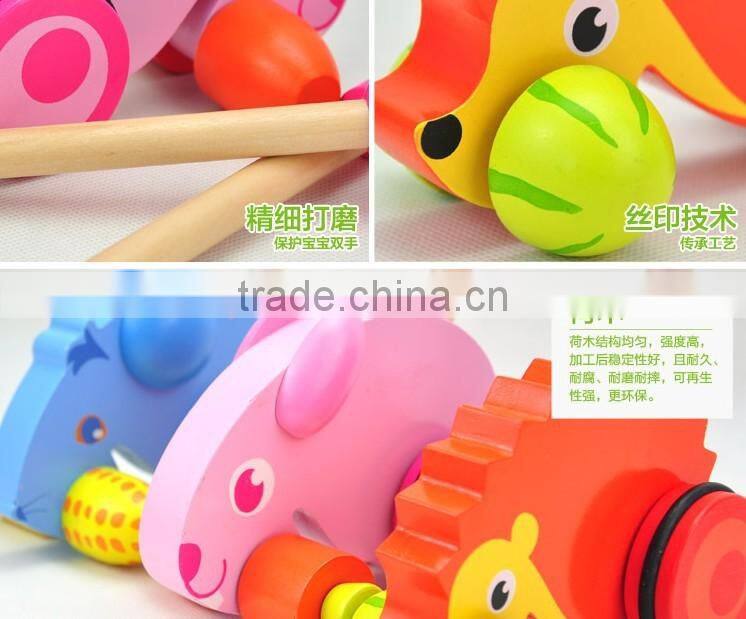 2015 hot sale push toy,new fashion animal push toy,high quality plush and push toy W05A006