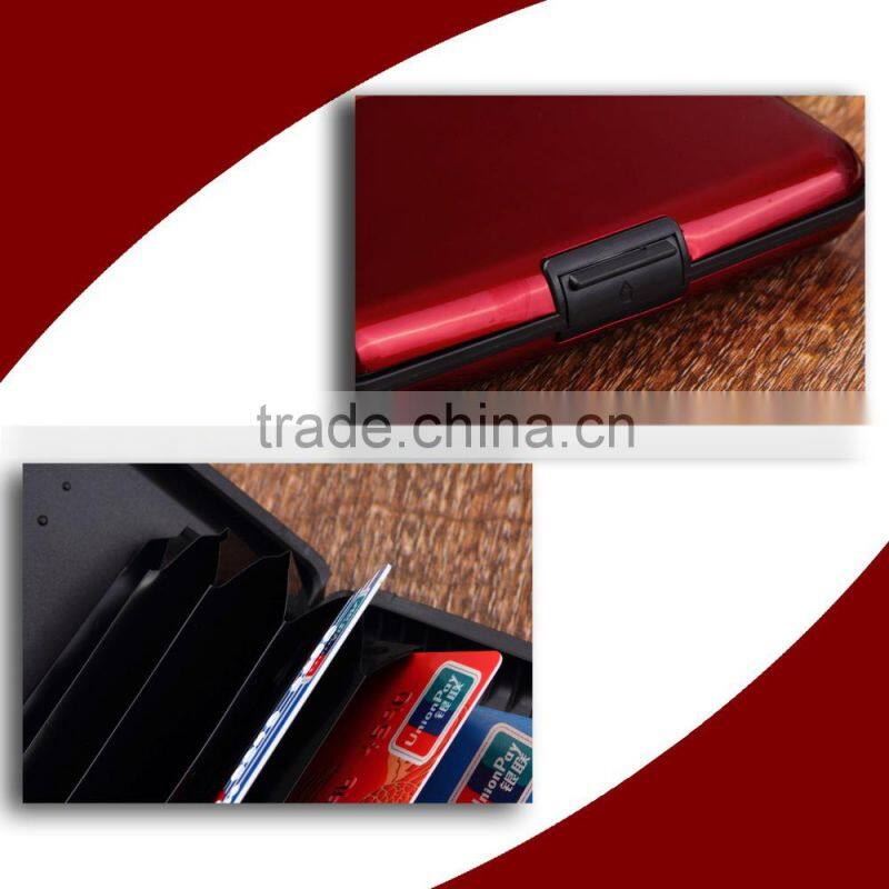 Aluminum Metal Waterproof Box Case Business Credit Card Holder Wallet