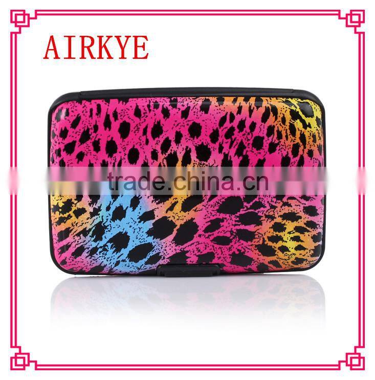 High quality RFID aluminum business credit card holder wallte