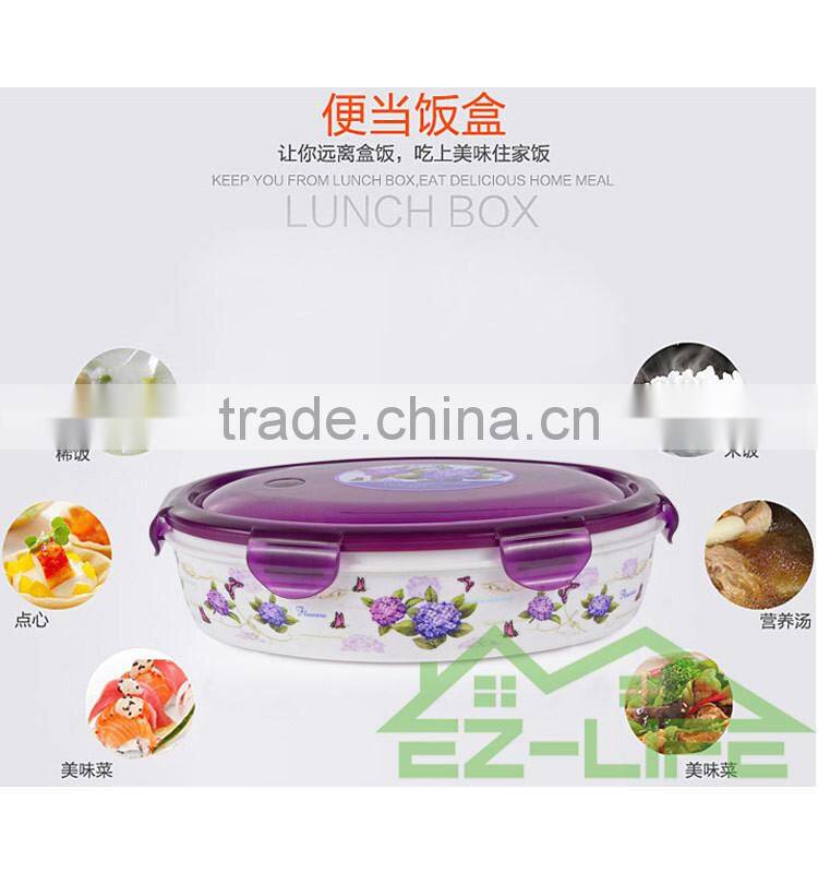 Healthy BPA free microwave oven safe big plastic lunch box for adults