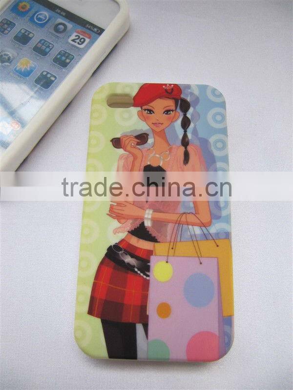 popular most fashion silicone mobile phone case for ip4/4S