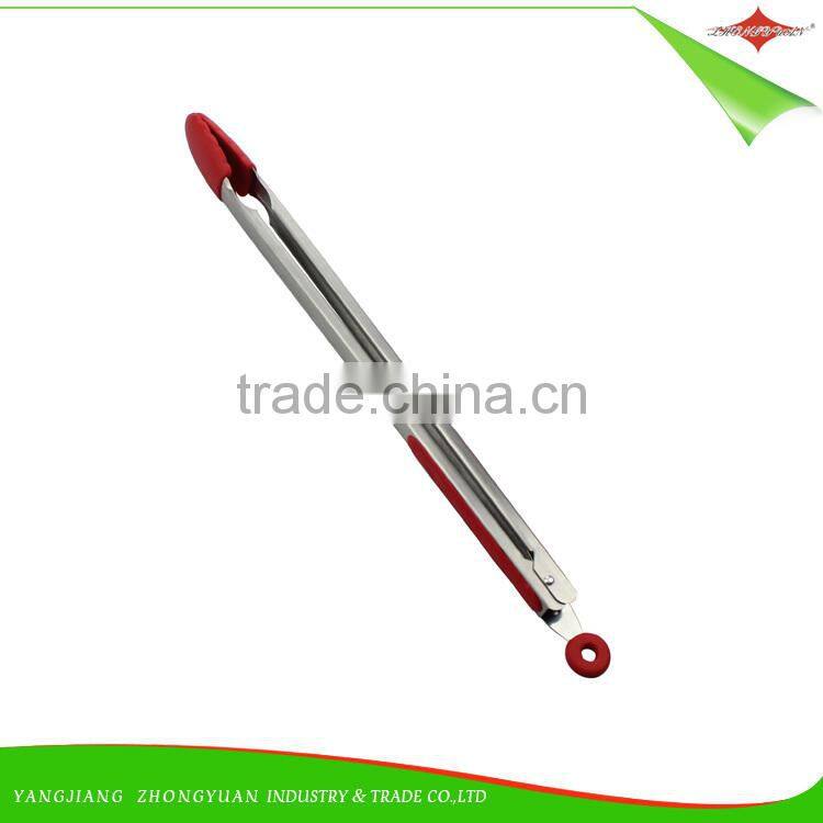 ZY-H2024 Eco Friendly Wholesale grill utensil food grade silicone kitchen tongs