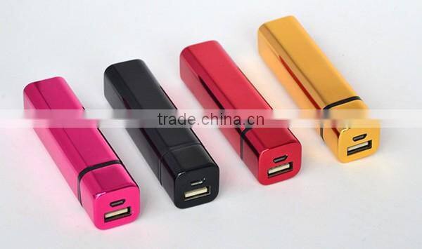 Fashion Design1800mAh Square Tube Power Bank Mobile Charger
