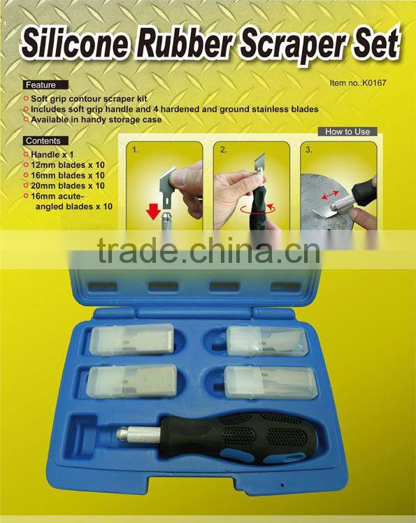 Silicone Rubber Scraper Set