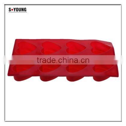 10114 8 pcs hearts Shape Silicone Cake Mold