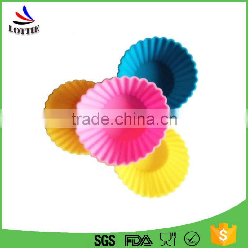 2016 China Manufacturers FDA & LFGB standard circular silicone cake mold with custom or printing