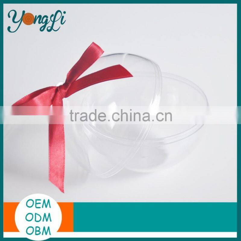 Transparent Hanging Flat Bottom Plastic Christmas Baubles Box